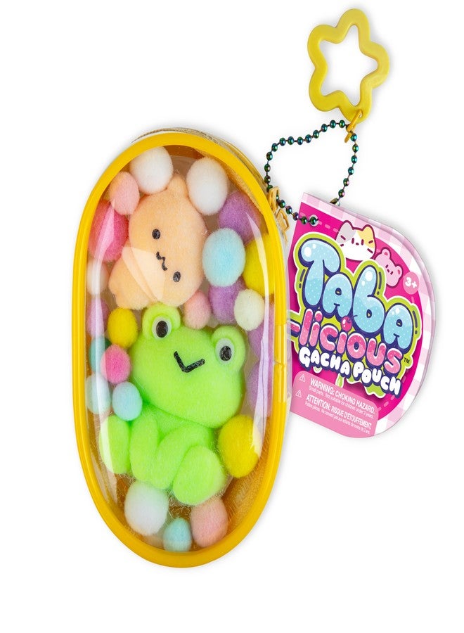 The Orb Factory ORB Tabalicious Gacha Pouch TABA Squishy Keychain Charms - Frog and Bear Gachapon TABA Squishies with Pouch - Soft, Sticky Collectible TABA Fidget Stress Ball Toys for Kids, Backpacks, Keys, More - Image 3